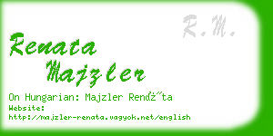 renata majzler business card